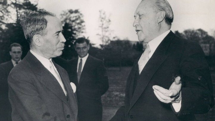 antoine_pinay_and_konrad_adenauer_1955